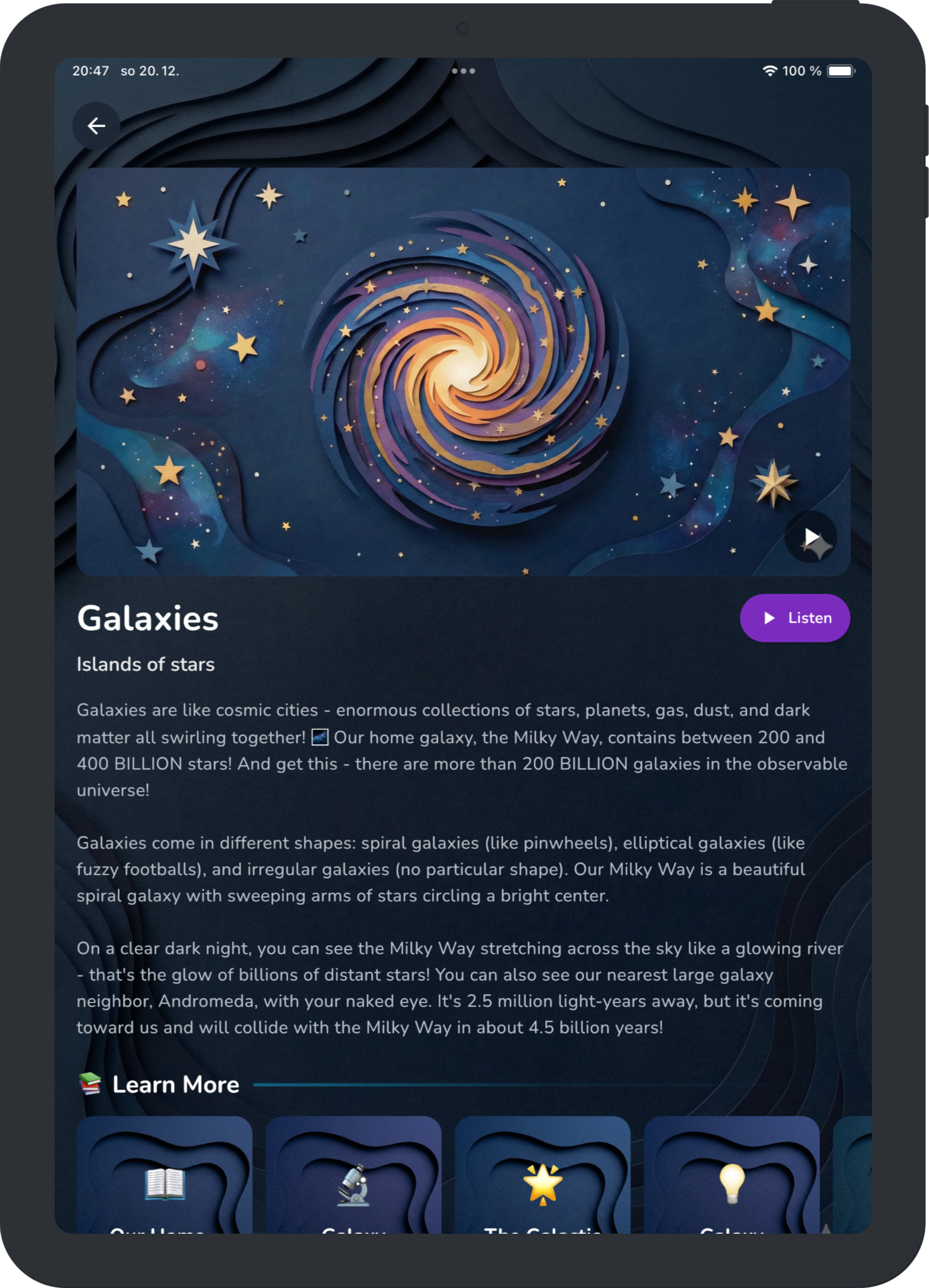 Spacepedia iPad - Planet Details
