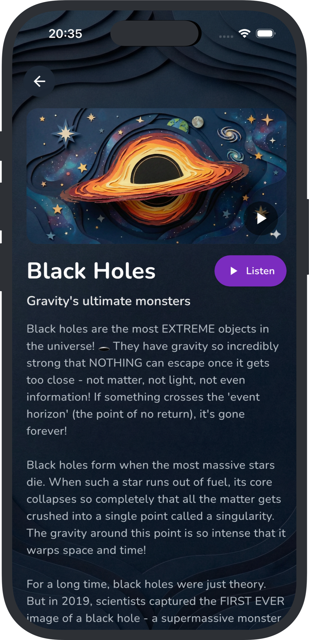 Spacepedia iPhone - Planet Learn