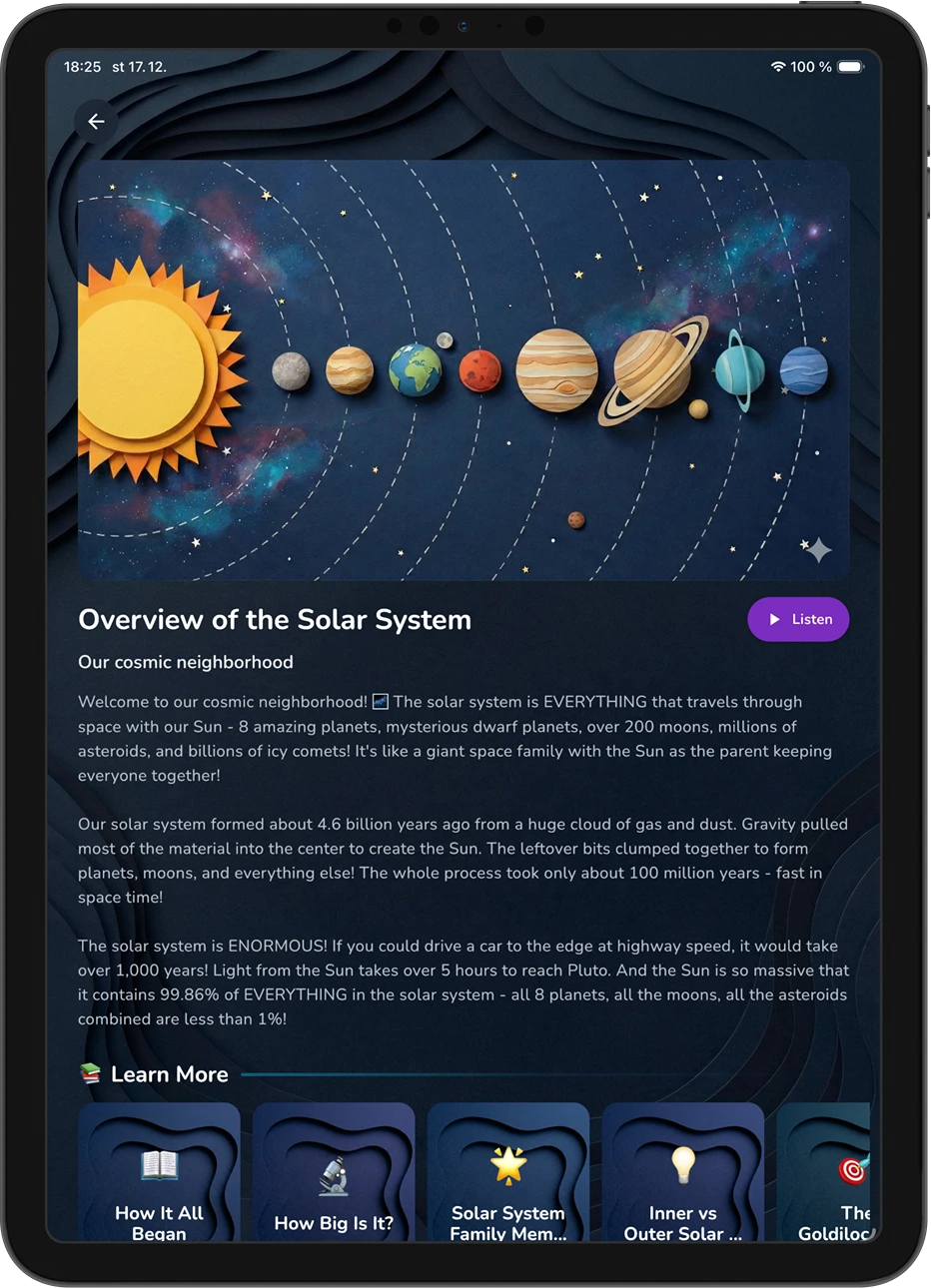 Spacepedia iPad - Planet Details