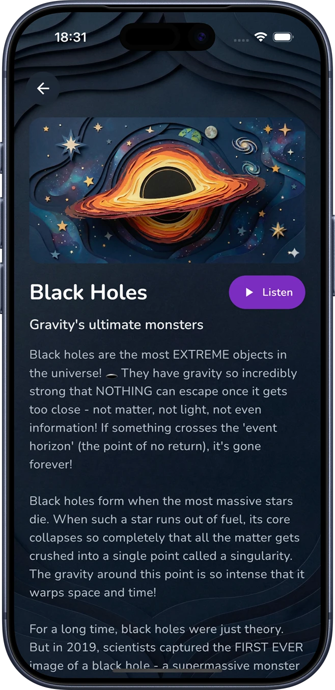 Spacepedia iPhone - Solar System